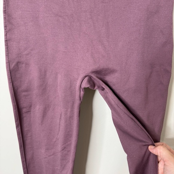 BLANQI Everday High Rise Full Length Maternity Leggings Mauve Purple Large - Picture 4 of 6